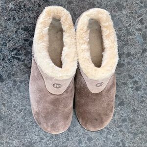 merrell shearling clogs